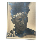 Antique Native American Photograph Entitled War Bonnet by Speirs