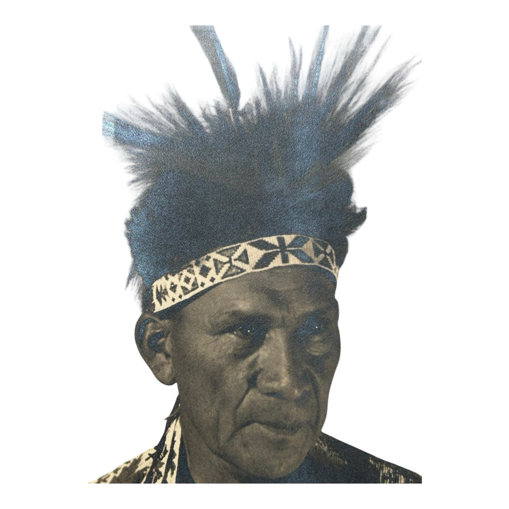 Antique Native American Photograph Entitled War Bonnet by Speirs