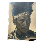 Antique Native American Photograph Entitled War Bonnet by Speirs