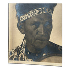 Antique Native American Photograph Entitled War Bonnet by Speirs