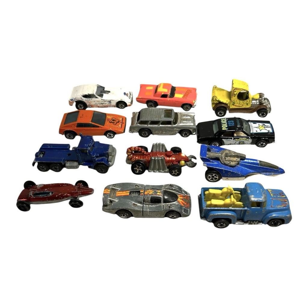 Vintage 1970's Lot of 12 Hot Wheels Hotwheels Cars