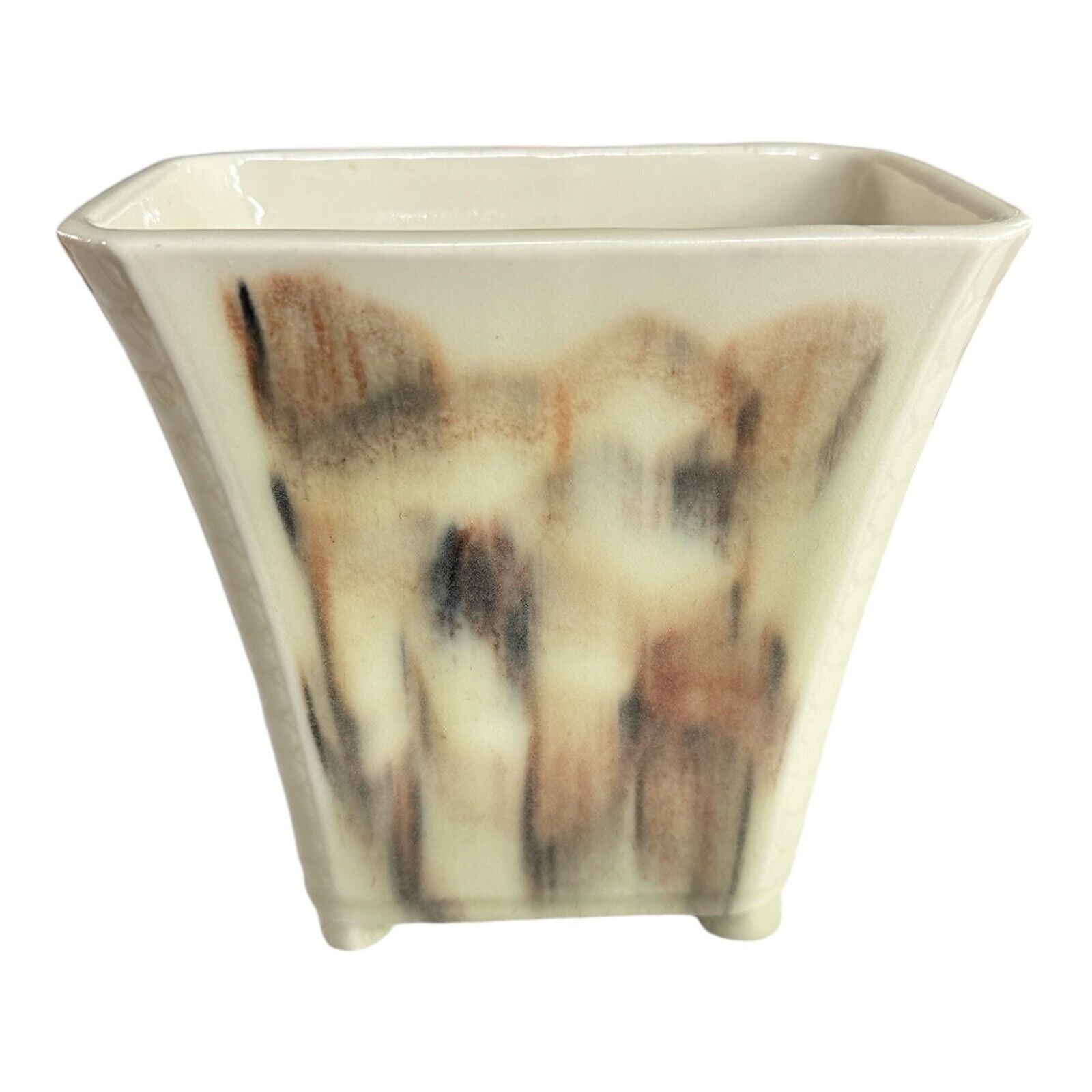Vintage Rookwood Pottery High Glaze Abstract Floral Vase - Signed Jens Jensen