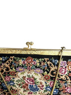 Vintage Tapestry Needlepoint Clutch Purse