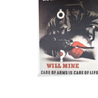 Vintage Giclee of British WW2 Poster Care of Arms by Abram Games