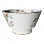 Antique 1800s English Ironstone Bowl - Imari Jardiniere Pattern & Cobalt Blue