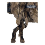 Vintage 1930's Full Mink Fur 2 Pelt Stole Scarf with Heads, Tails & Feet