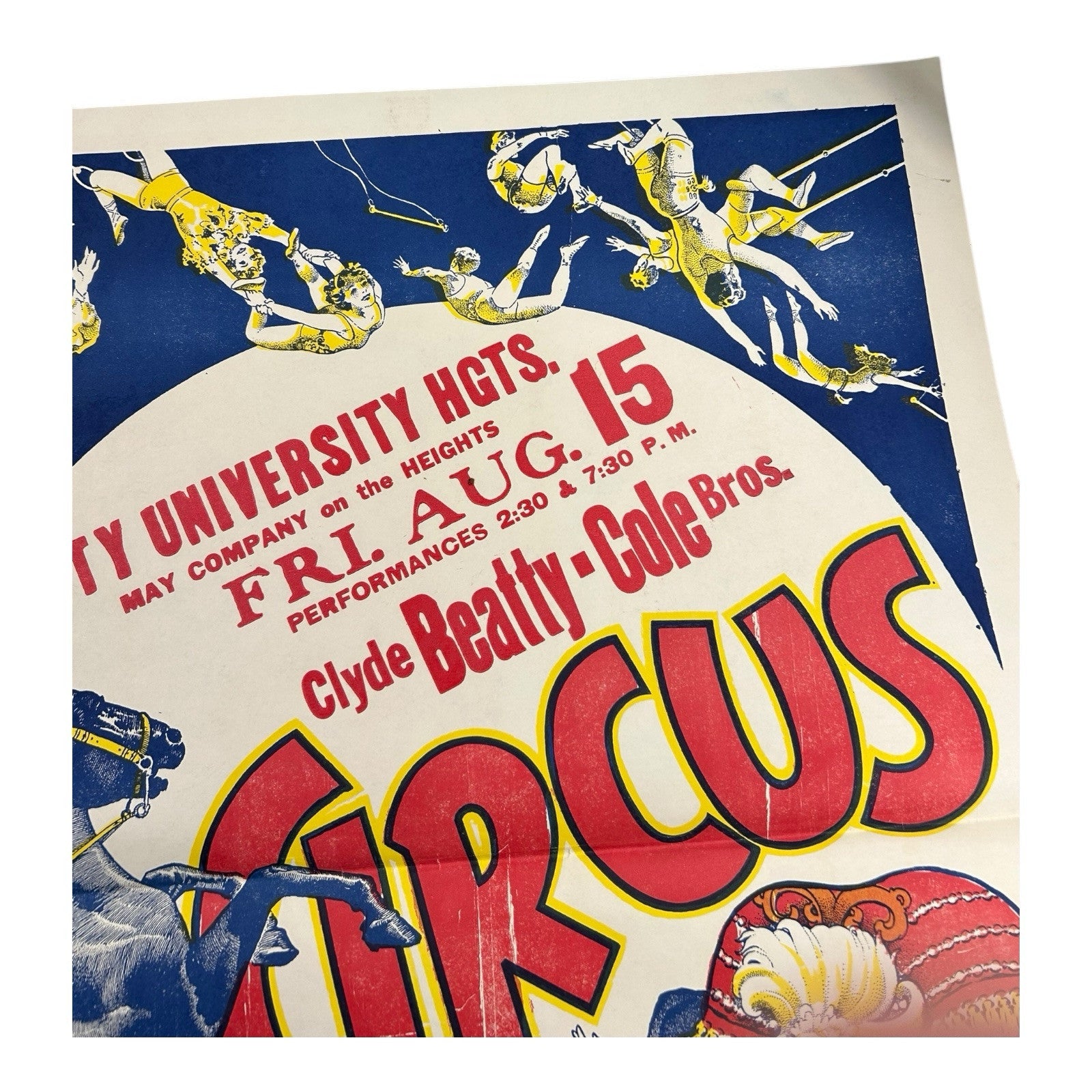 Vintage Clyde Beatty - Cole Brothers Circus Poster