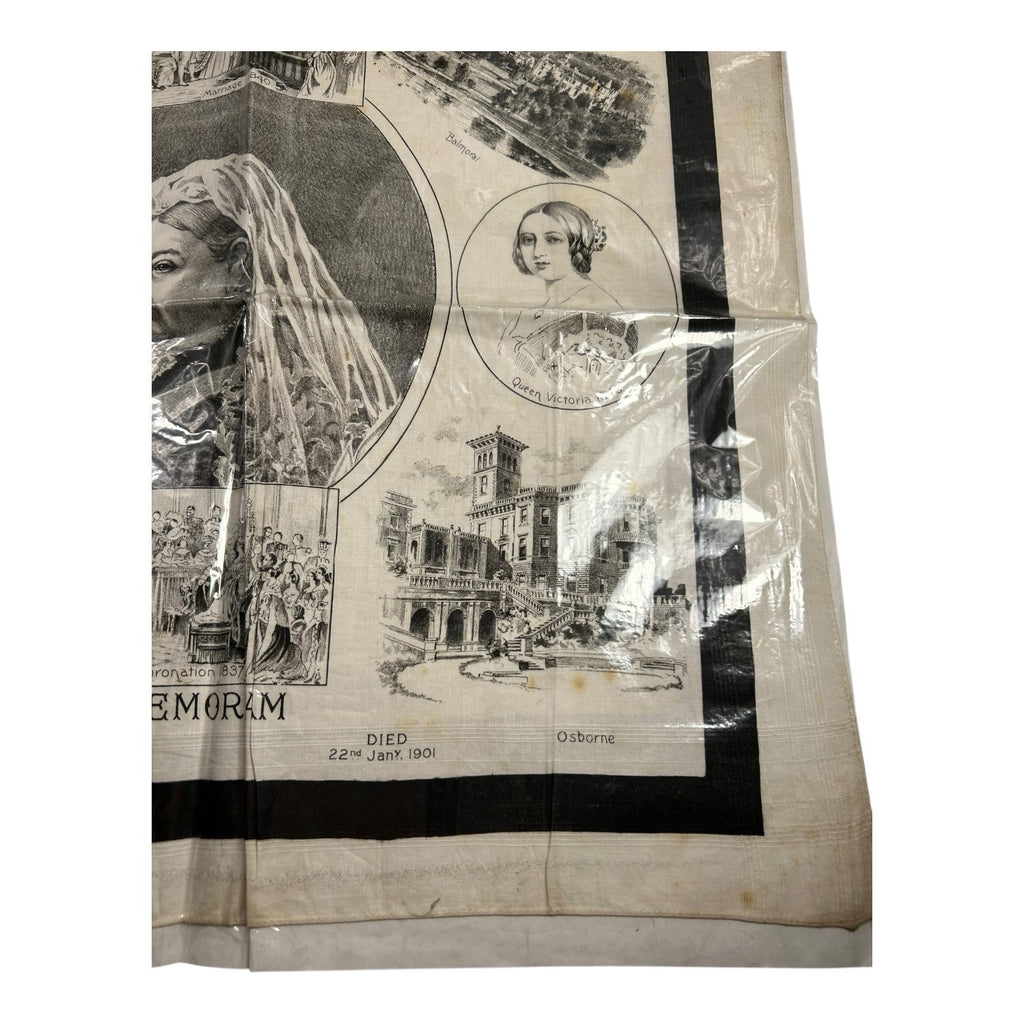 Antique Queen Victoria Commemorative Linen
