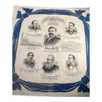 Antique Gospel & Temperance Blue Ribbon Army Leaders Linen