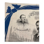 Antique Gospel & Temperance Blue Ribbon Army Leaders Linen