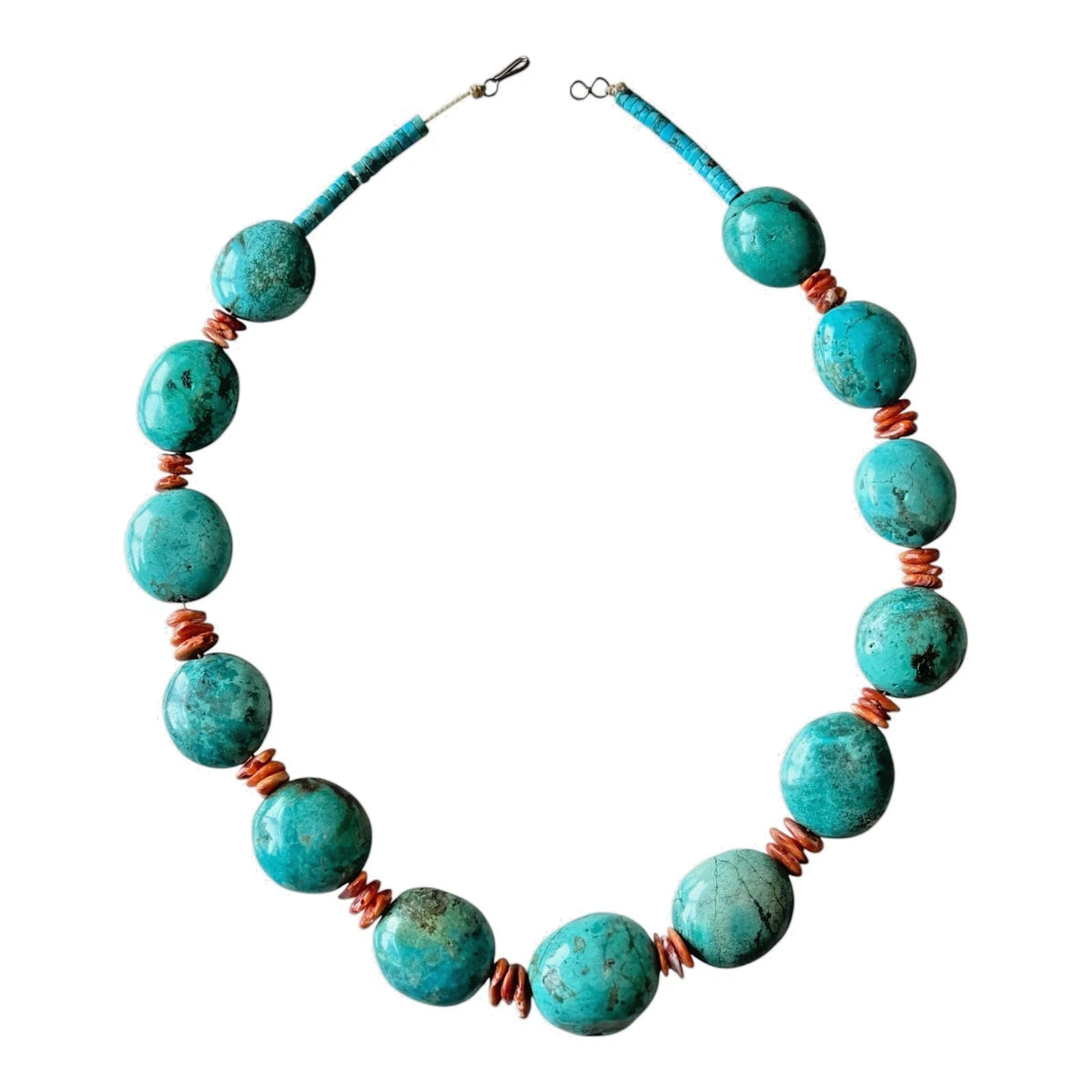 Vintage Southwestern Chunky Chinese Turquoise Statement Necklace