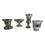Antique Set Lot of 4 Mercury Glass Pieces Owned by Martha Stewart