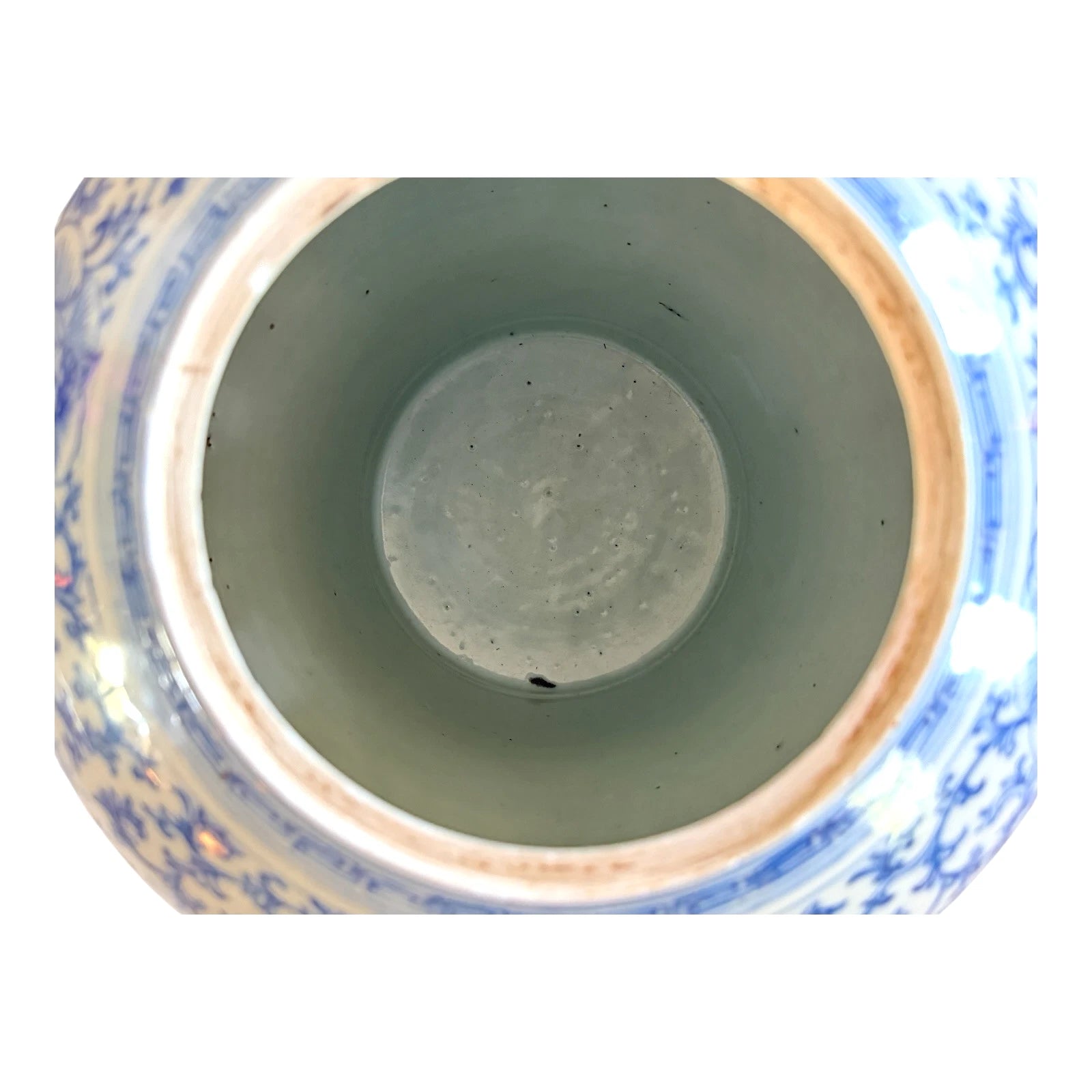 Antique Chinese Qing Blue & White Porcelain Double Happiness Wedding Ginger Jar