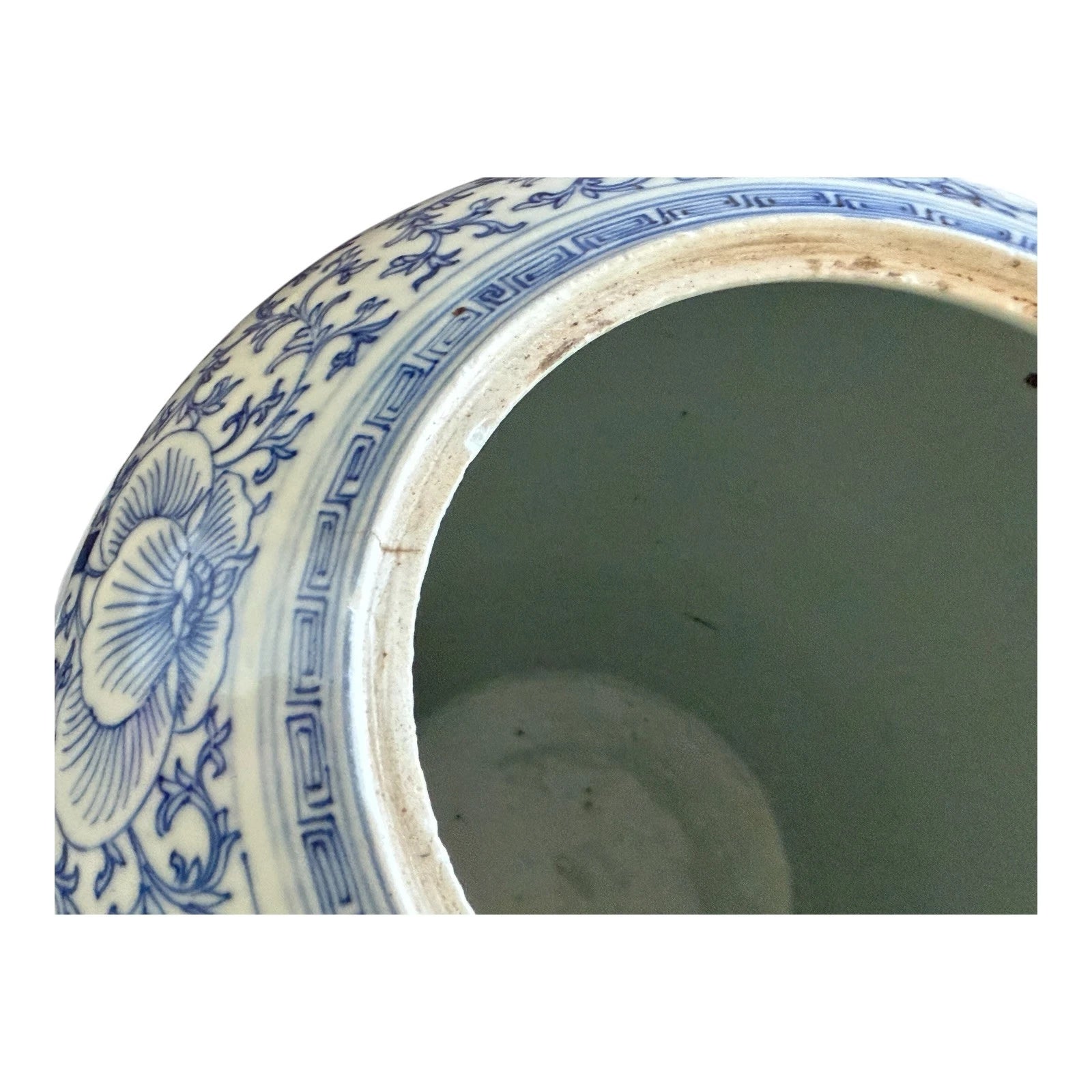 Antique Chinese Qing Blue & White Porcelain Double Happiness Wedding Ginger Jar