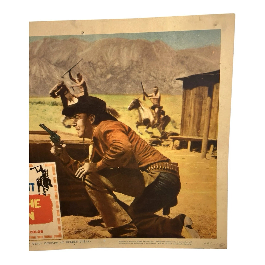 Vintage Western Movie Lobby Card Commanche Station 1960 (D)