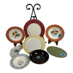 Vintage Lot of 8 Pieces of Ceramic Plates & Dishes Owned by Martha Stewart