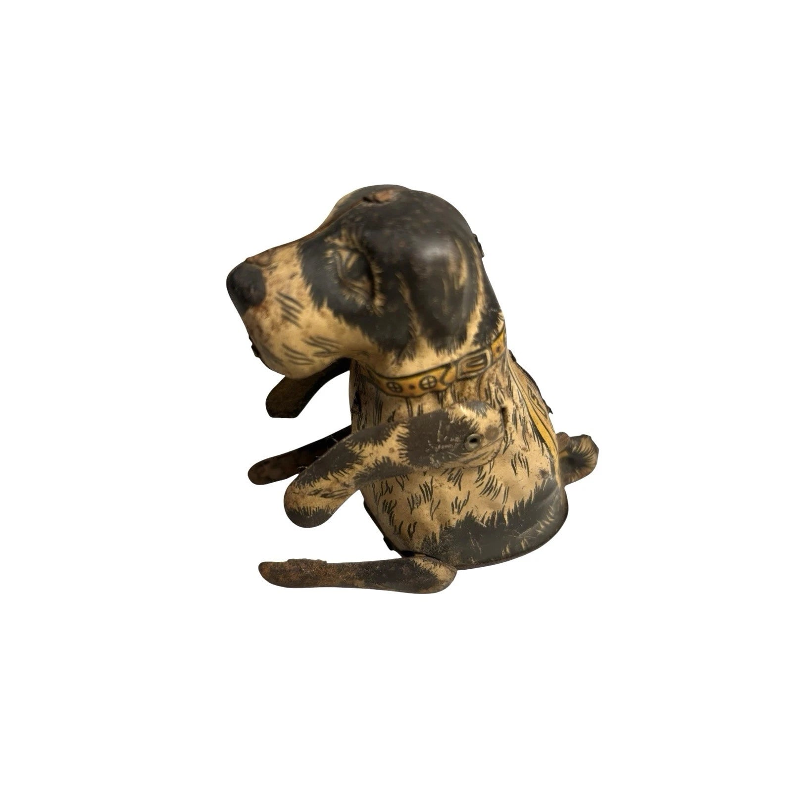 Antique Louis Marx Wind Up Tin Litho Flipo See Me Jump Toy Dog