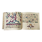 Antique Paul Dumas French Linen Cloth Children's Bible Book Creation Story