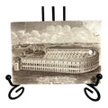 Antique Wedgwood 1907 Calendar Advertising Tile Harvard Stadium