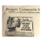 Vintage Movie Press Book Showmans Manual Drums Across The River 1954