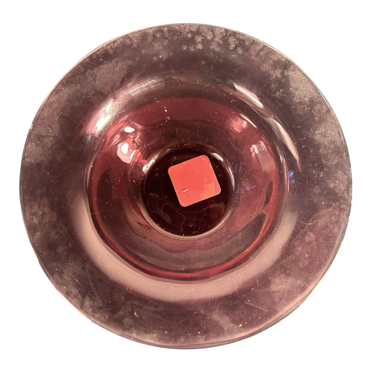 Vintage Set of 3 Cranberry Glass Bowls Owned by Martha Stewart