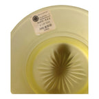 Vintage Set of 2 Vaseline Uranium Glass Plates Owned by Martha Stewart