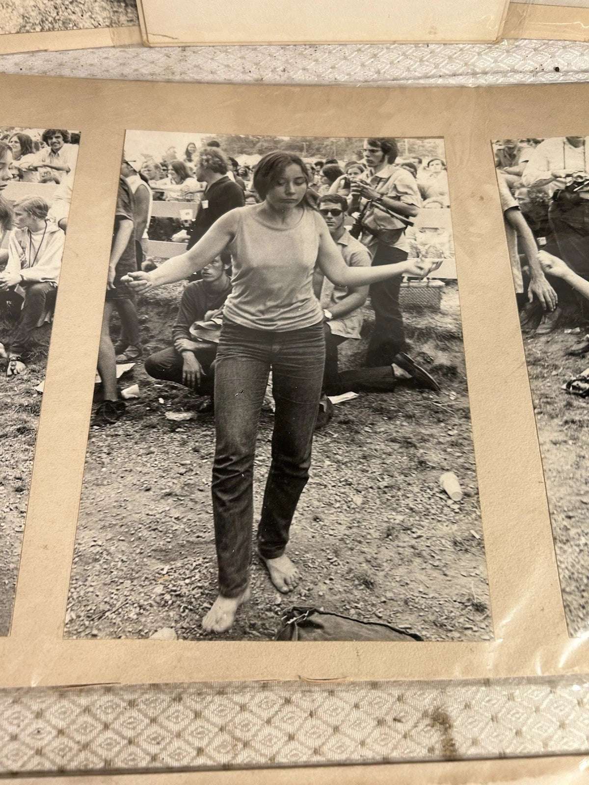 Vintage Collection Lot of 11 Hippie Music Festival Black White Photographs