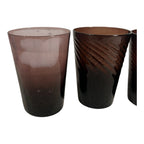 Vintage Lot 4 Amethyst Glass Drinking Glasses Tumblers Owned by Martha Stewart