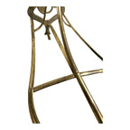 Vintage English Saddle Horse Head Brass Saddle Rack Bracket