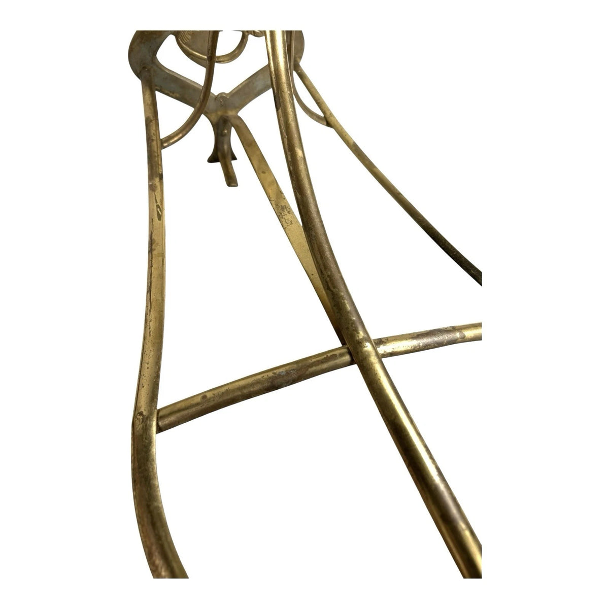 Vintage English Saddle Horse Head Brass Saddle Rack Bracket