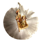 Antique Die Cut Christmas Santa Post Card Cut Out Ornaments