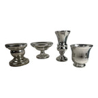 Antique Set Lot of 4 Mercury Glass Pieces Owned by Martha Stewart