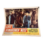 Vintage Western Movie Lobby Card Last Stagecoach West 1957