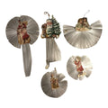 Antique Die Cut Christmas Santa Post Card Cut Out Ornaments