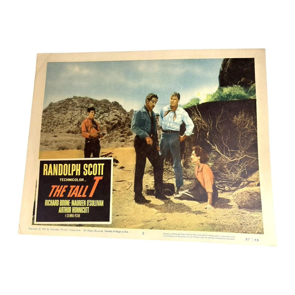 Vintage Western Movie Lobby Card The Tall T 1957 (B)