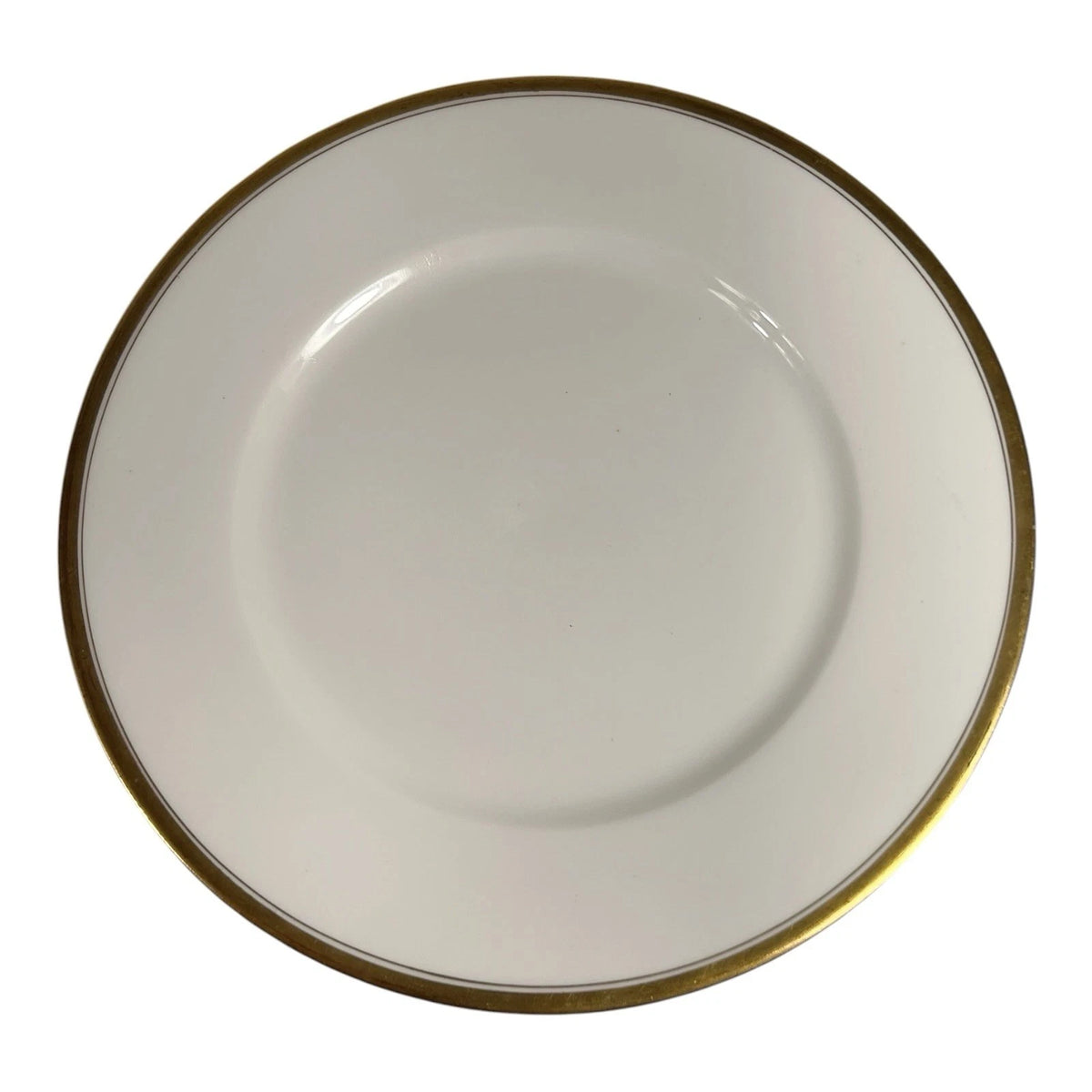Vintage Set of Two 2 Limoges France Gold Rim Trim Lunch Plates
