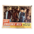 Vintage Western Movie Lobby Card Last Stagecoach West 1957