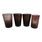 Vintage Lot 4 Amethyst Glass Drinking Glasses Tumblers Owned by Martha Stewart