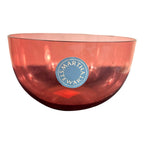 Vintage Lot of 3 Cranberry Glass Bowls Owned by Martha Stewart