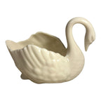 Vintage Lenox Porcelain Swan Trinket Dish with Green Wreath Stamp