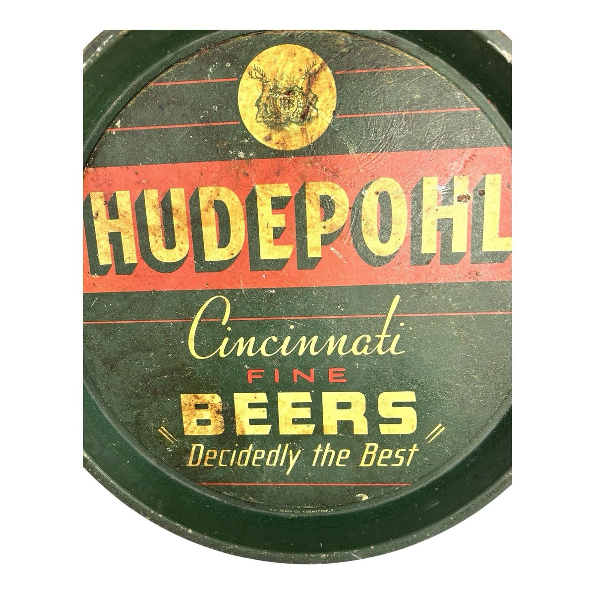 Vintage Hudepohl Cincinnati Fine Beers Serving the Best Serving Tray