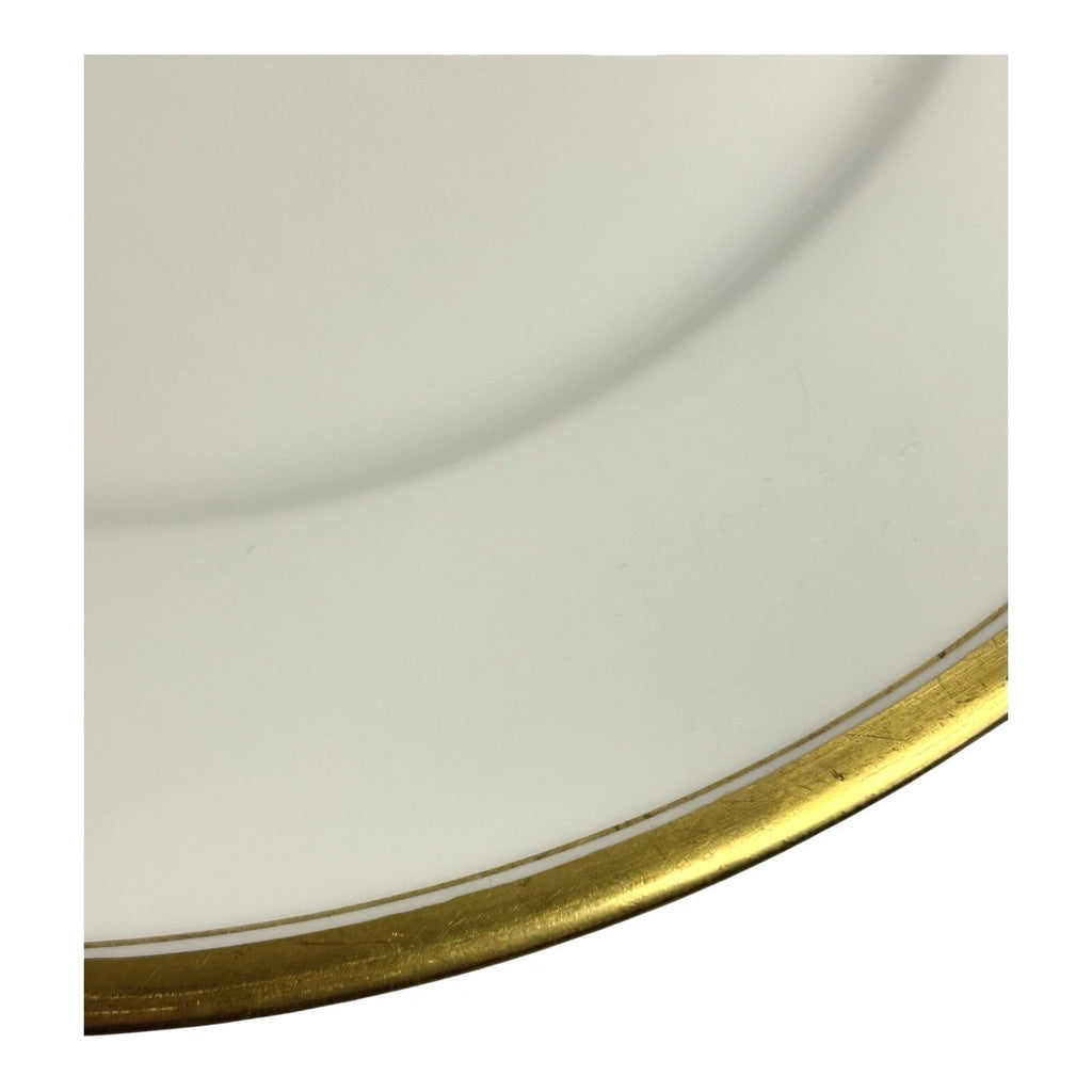 Vintage Set of Two 2 Limoges France Gold Rim Trim Lunch Plates
