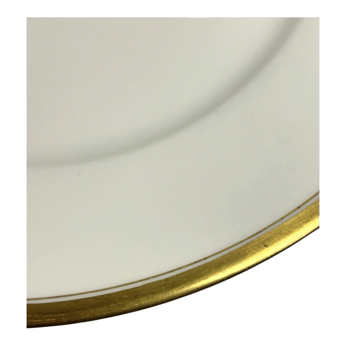 Vintage Set of Two 2 Limoges France Gold Rim Trim Lunch Plates
