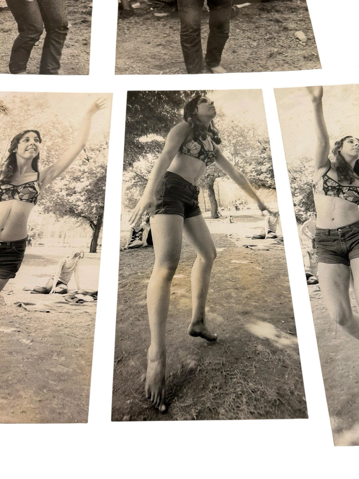 Vintage Collection Lot of 11 Hippie Music Festival Black White Photographs