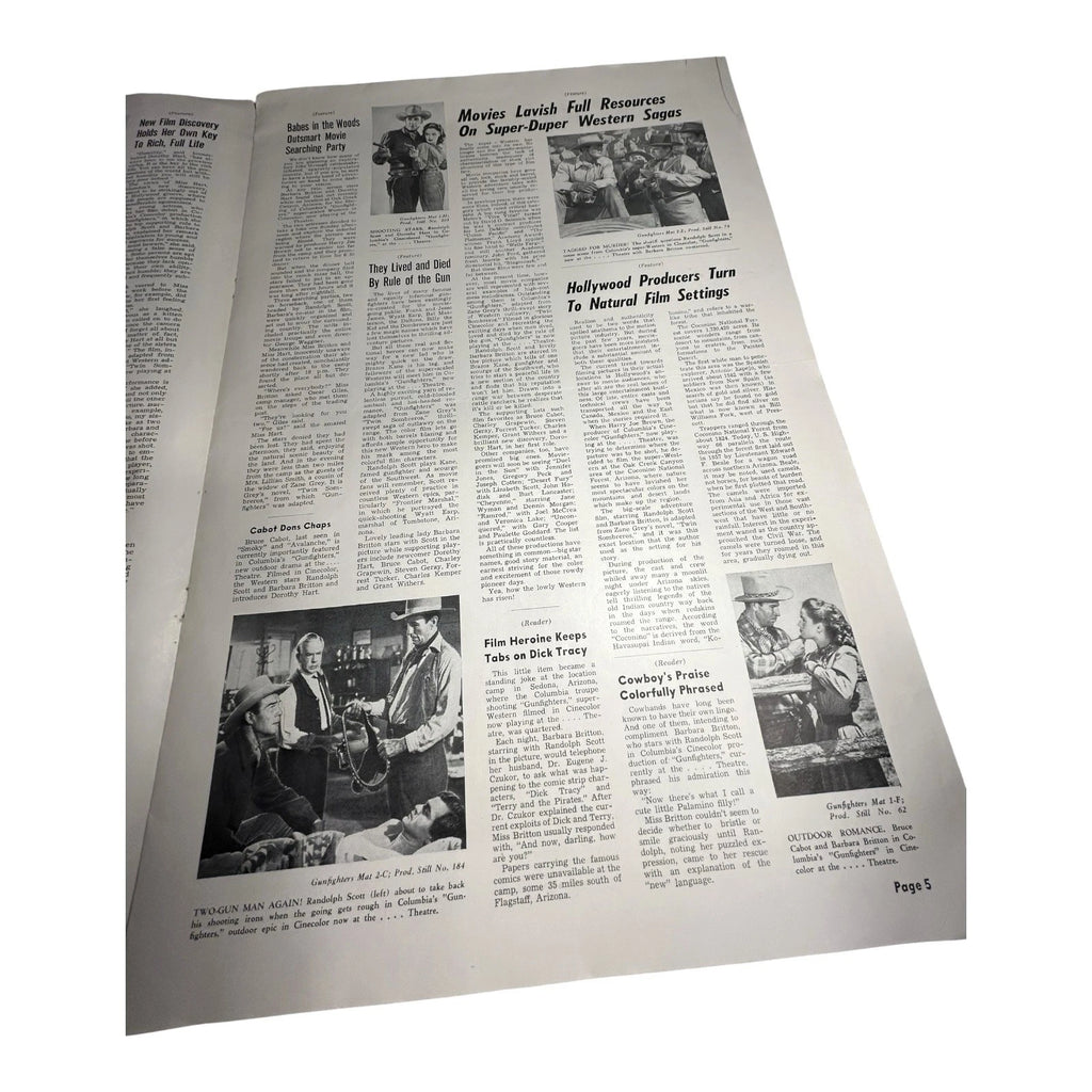 Vintage Movie Press Book Showmans Manual Gunfighters 1947