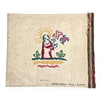 Antique Paul Dumas French Linen Cloth Children's Bible Book Creation Story