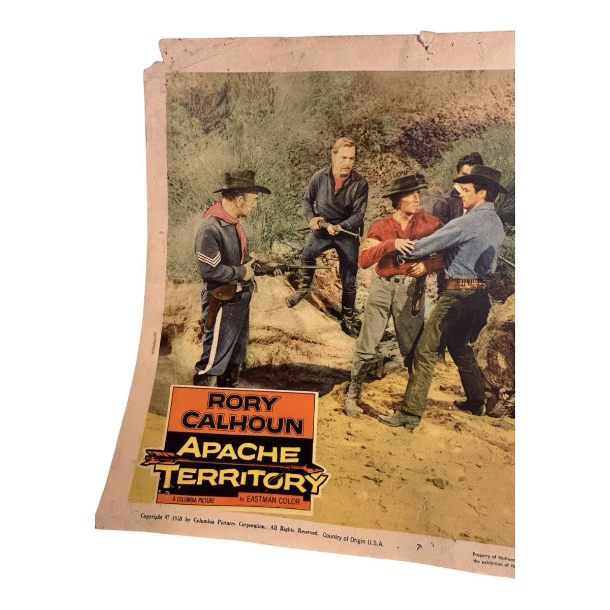 Vintage Western Movie Lobby Card Apache Territory 1958