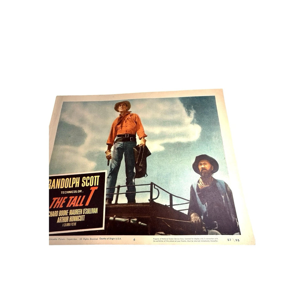 Vintage Western Movie Lobby Card The Tall T 1957