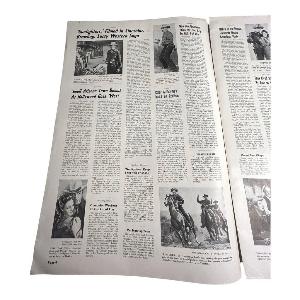 Vintage Movie Press Book Showmans Manual Gunfighters 1947