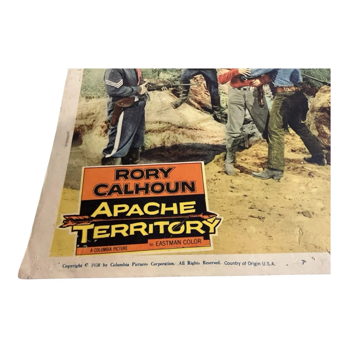 Vintage Western Movie Lobby Card Apache Territory 1958